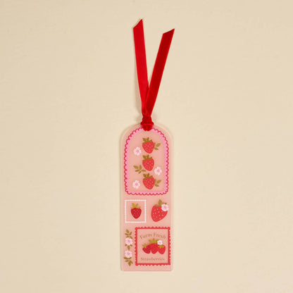 Strawberries Acrylic Bookmark