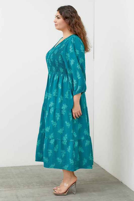 Solene Textured Maxi Dress