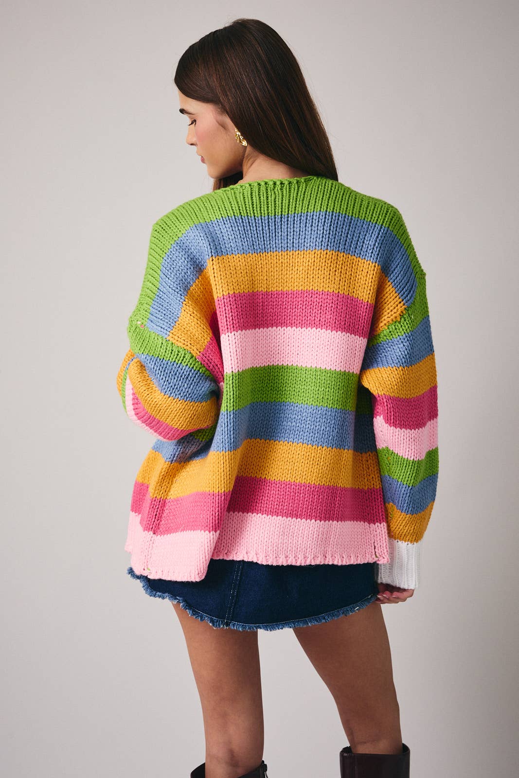 Bloom Stripe Cardigan