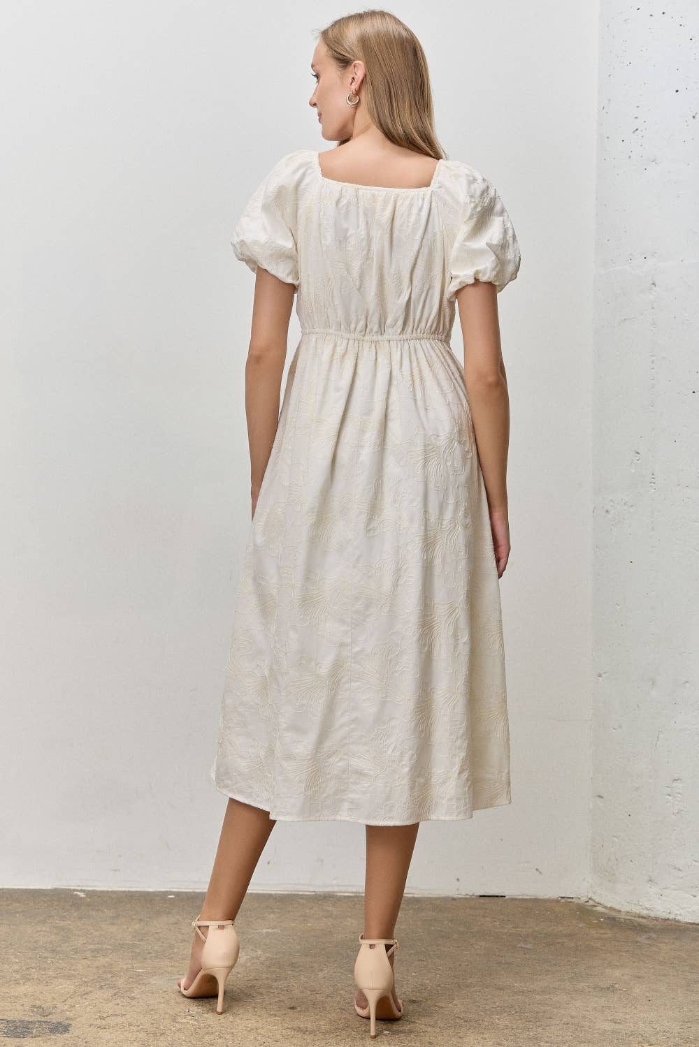Elisabeth Embroidered Midi Dress