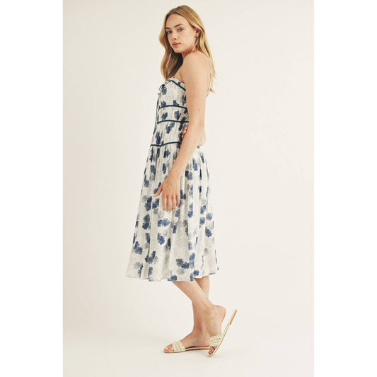 Blake Floral Print Midi Dress