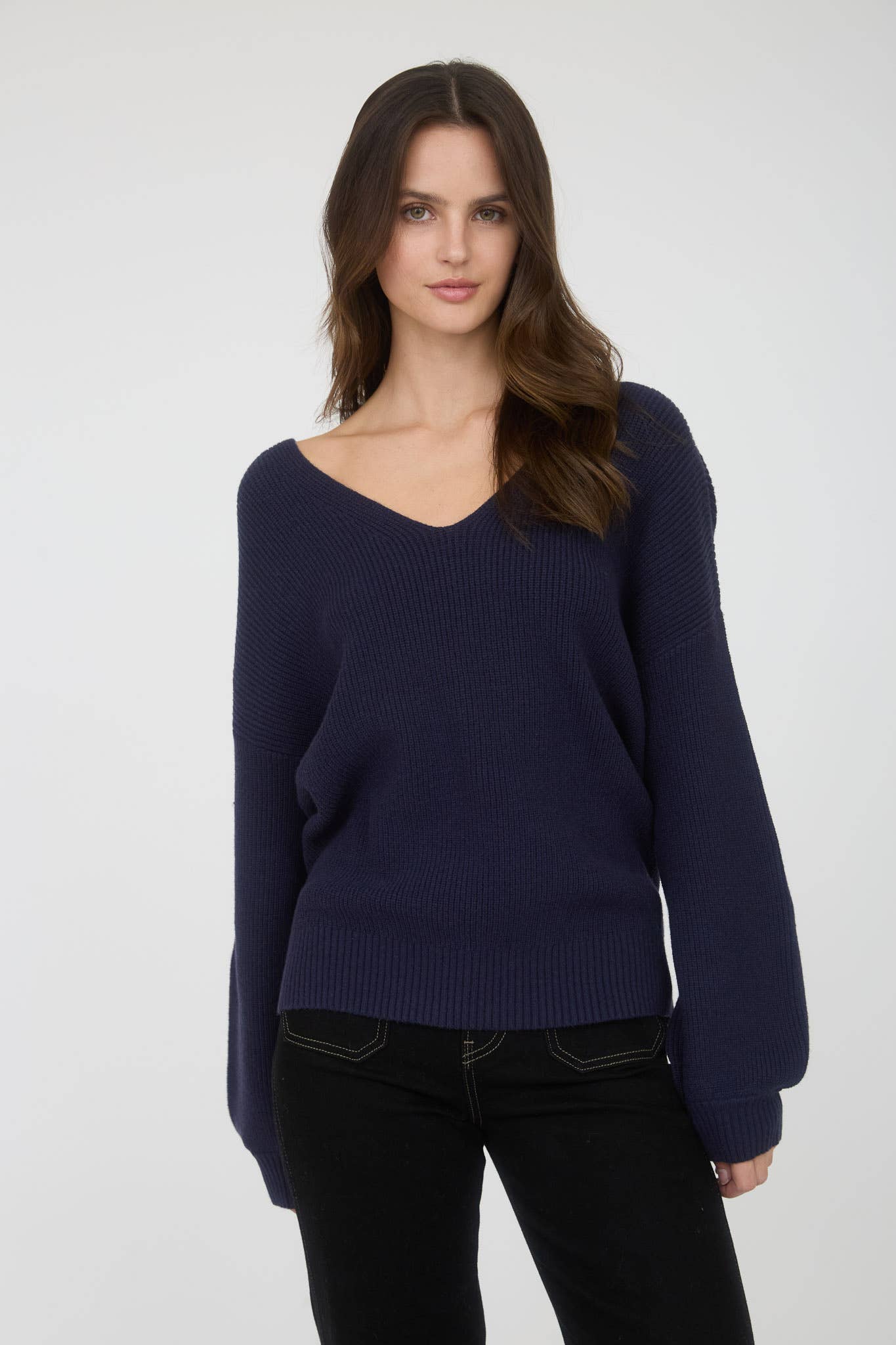 Back Bow Tie Detail Sweater