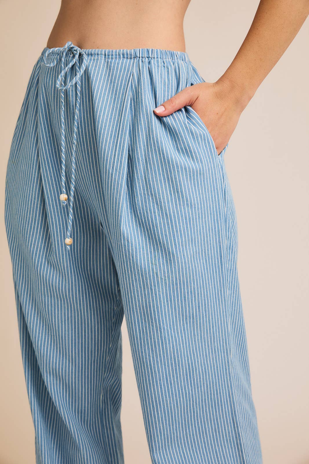 Sienna Striped Chambray Pants