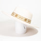 Embroidered Strap Fedora Hat