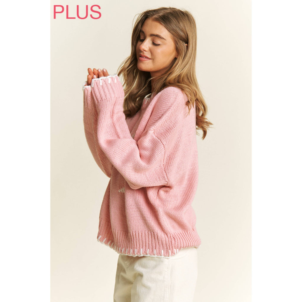 Blushing Bow Pullover