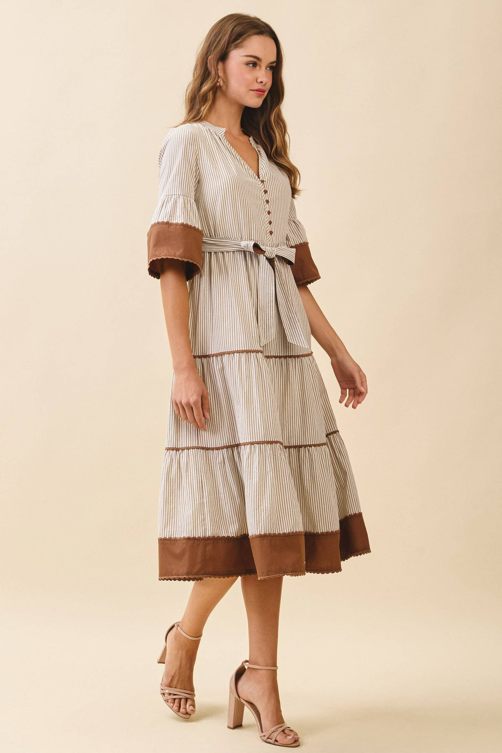 Margaux Tiered Midi Dress