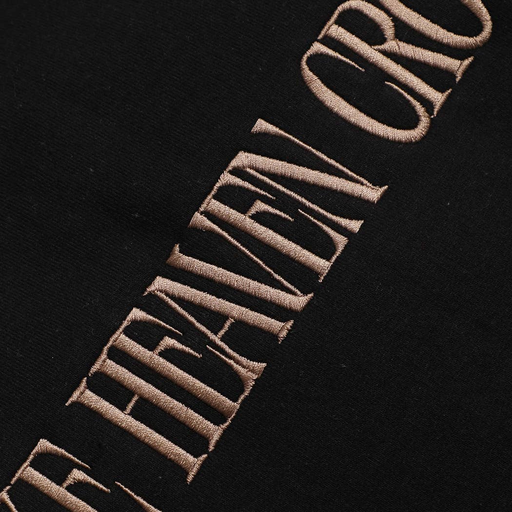 MAKE HEAVEN CROWDED Embroidered Sweatshirt