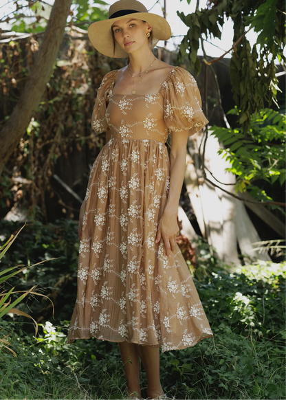 Terra Amour Embroidered Dress