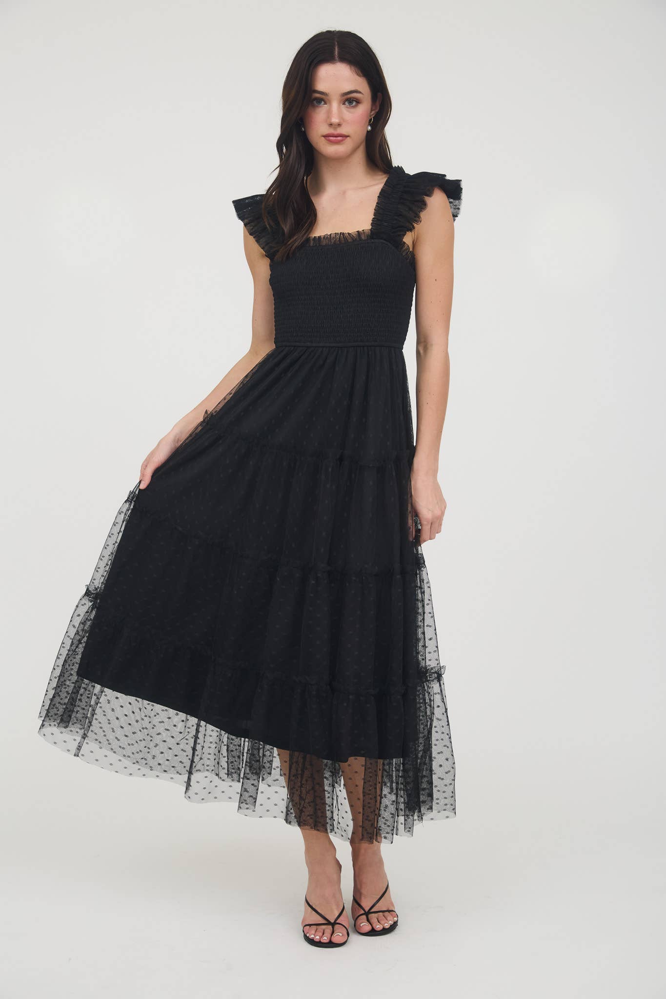 Lila Dot Midi Dress