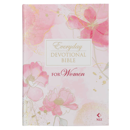 Devotional Bible NLT for Women Hardcover, Pink
