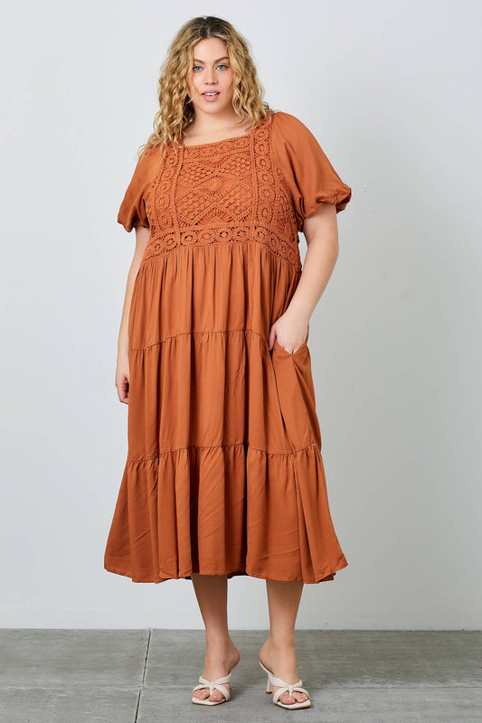 Penny Crochet Maxi Dress