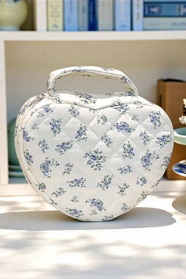 Sweetheart Travel Bag: Blue Floral