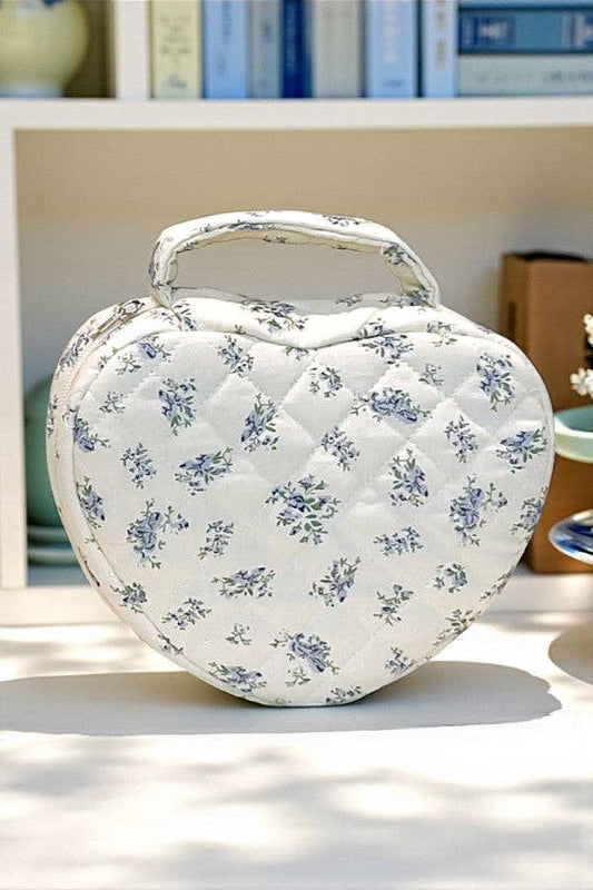 Sweetheart Travel Bag: Blue Floral