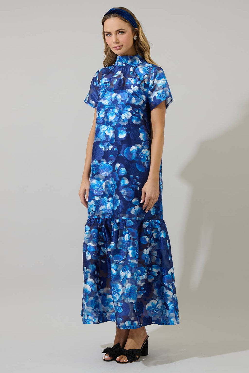 Abay Floral Organza Dress