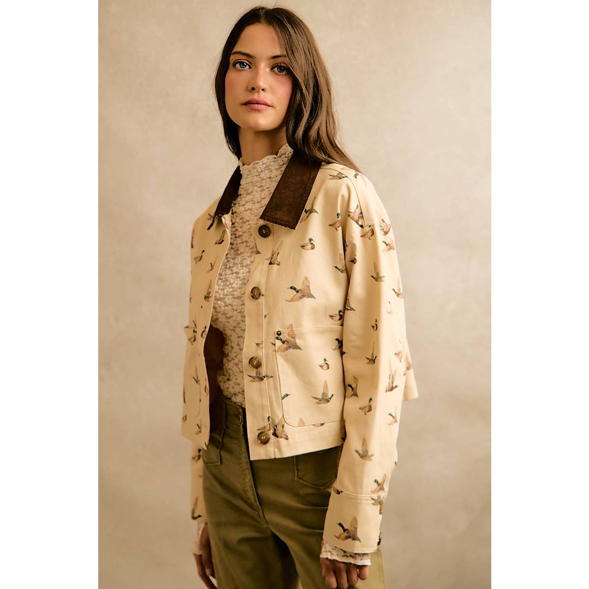 Mallard Duck Print Jacket