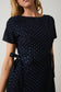 Indigo Side Ties Dress