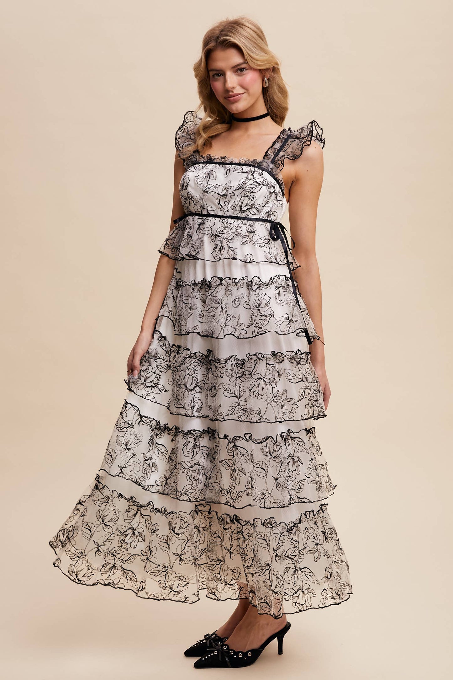 Delicate Lace Maxi Dress