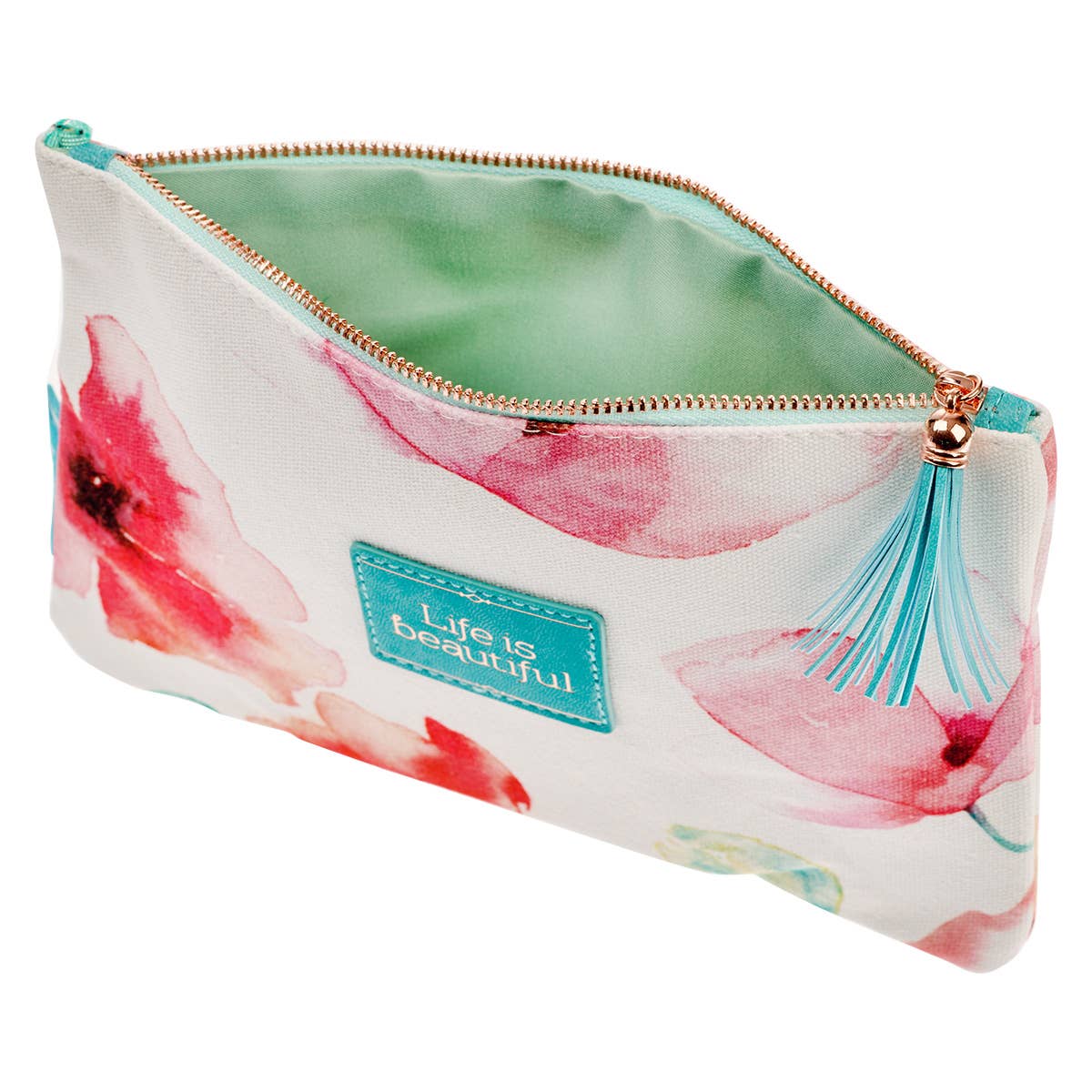 Life Is Beautiful Canvas Pouch