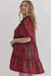 LeeAnn Plaid Midi Dress