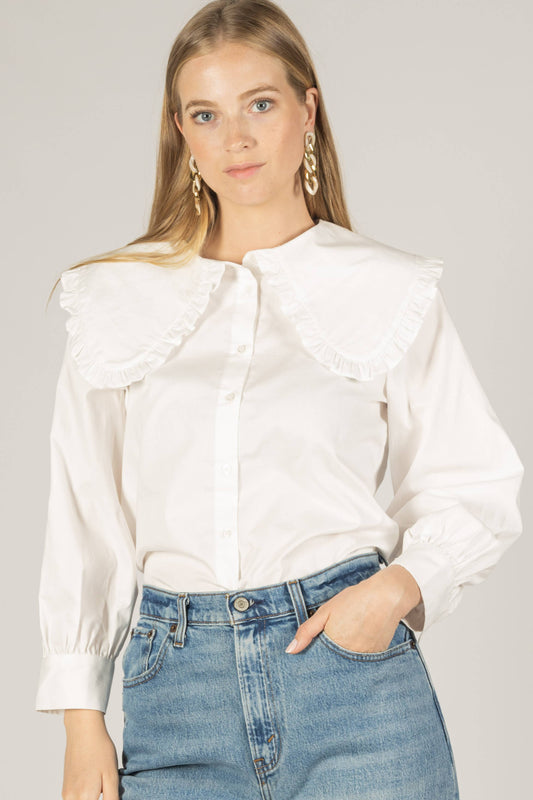 Poplin Collar Blouse