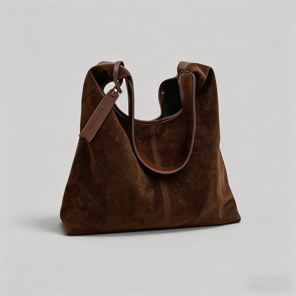 Stella Vintage Suede Hobo Shoulder Bag