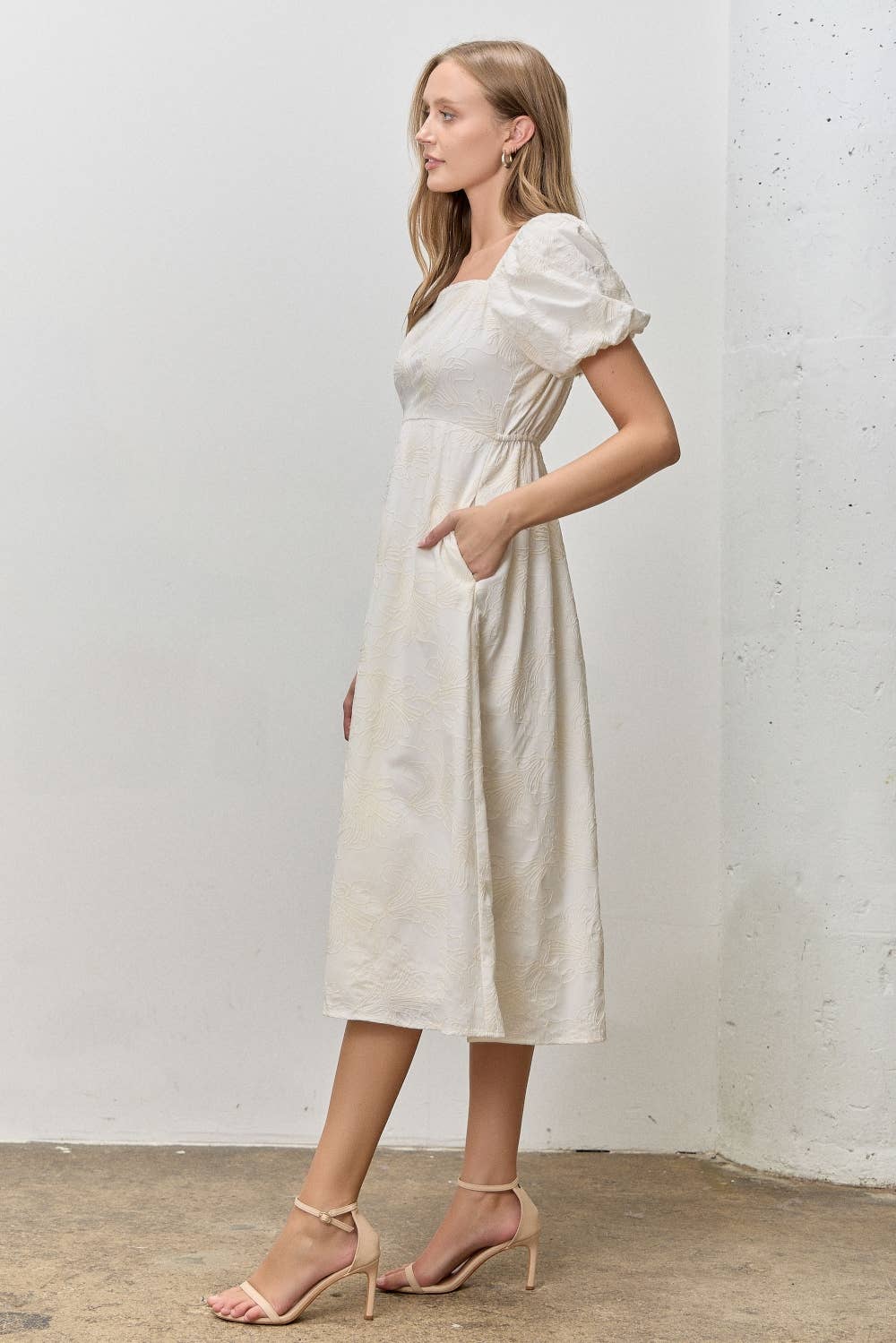 Elisabeth Embroidered Midi Dress