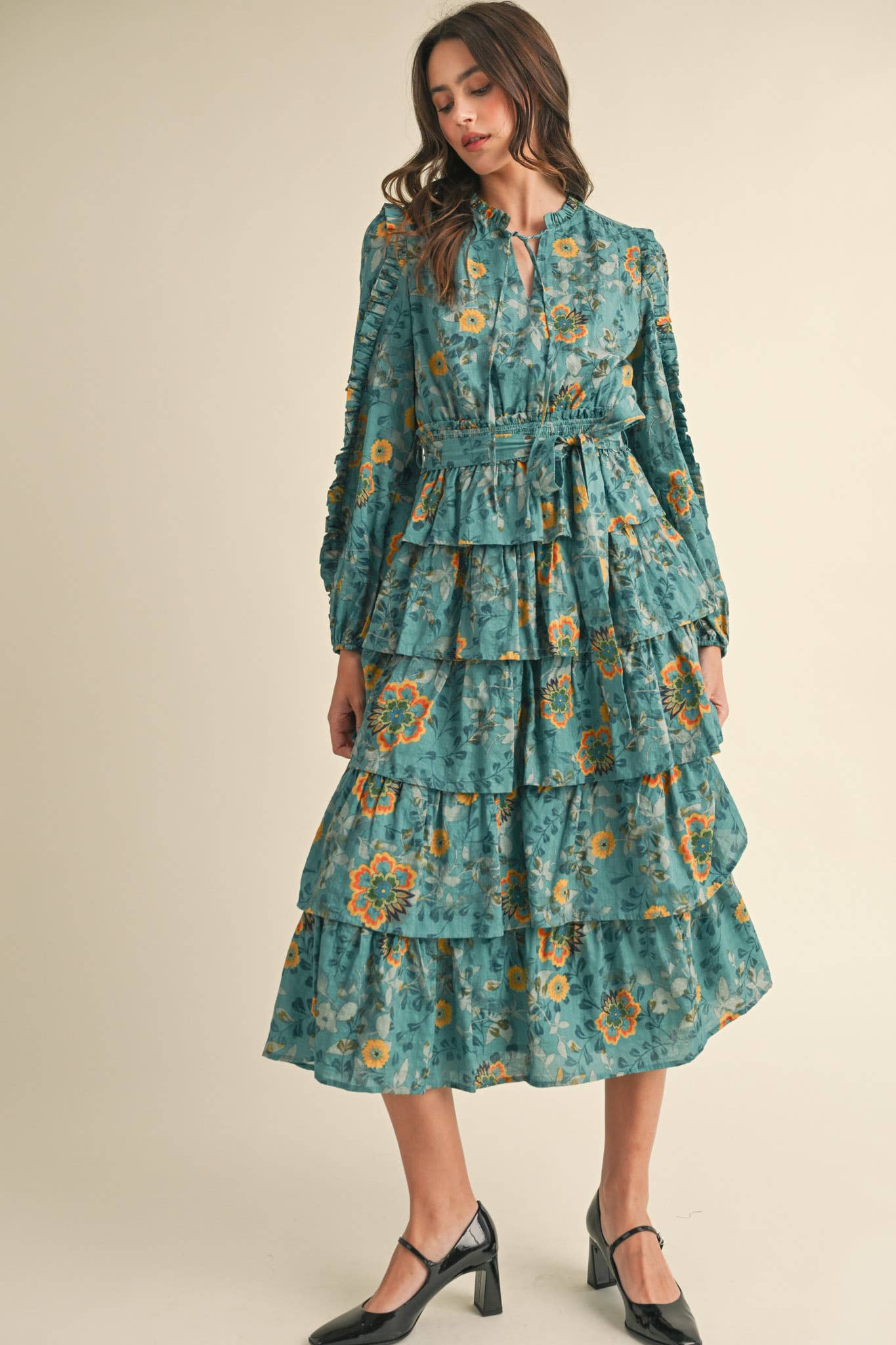 Turkish Bloom Midi Dress