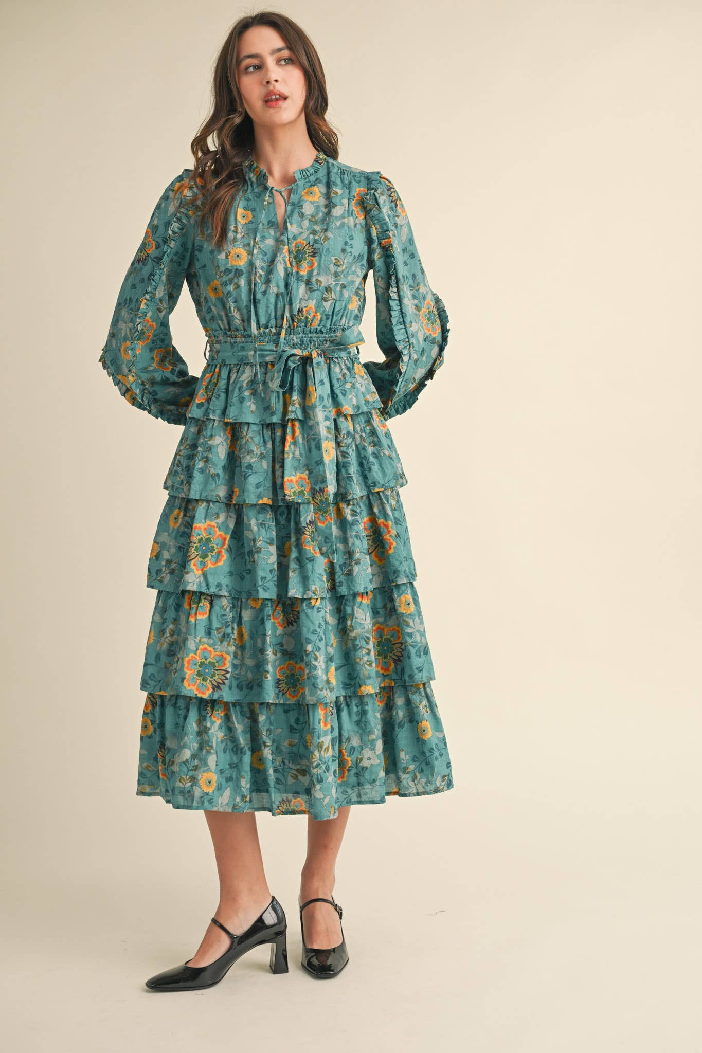 Turkish Bloom Midi Dress