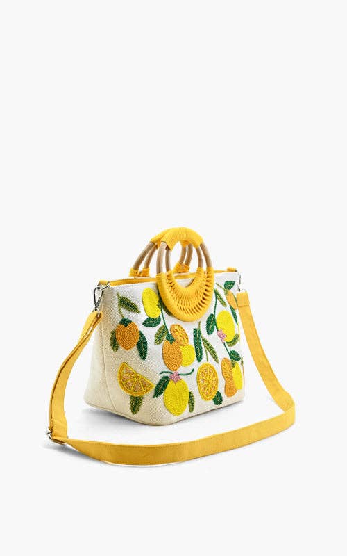 Make Lemonade Embellished Tote