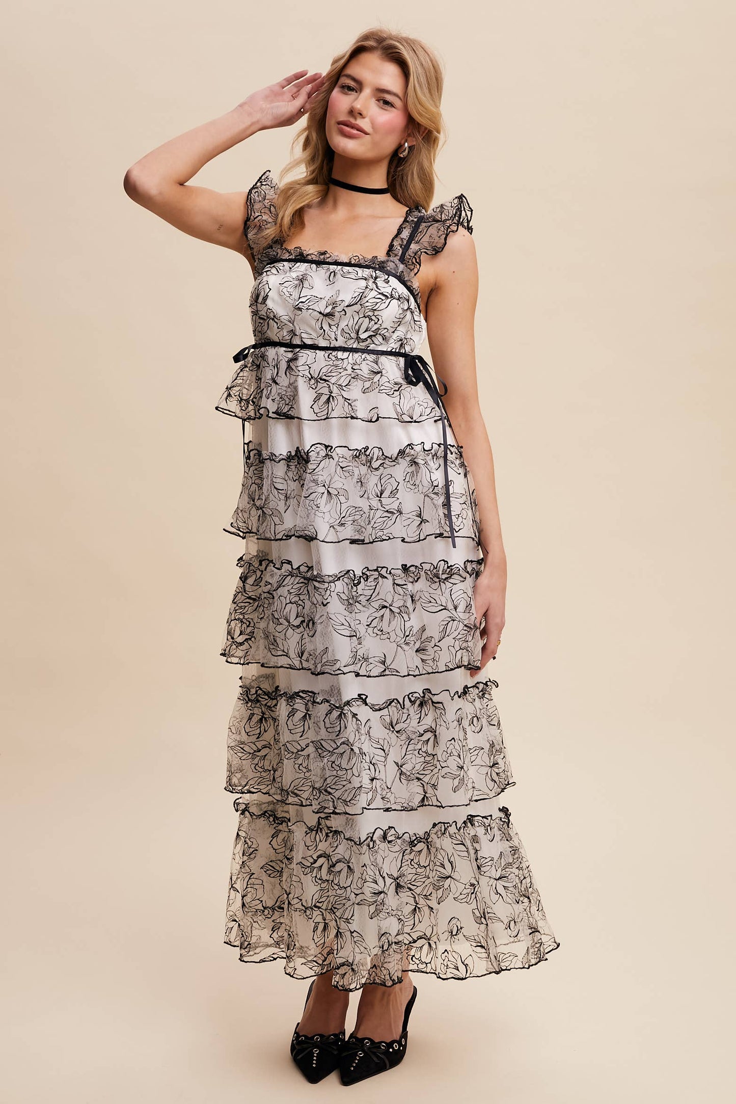 Delicate Lace Maxi Dress