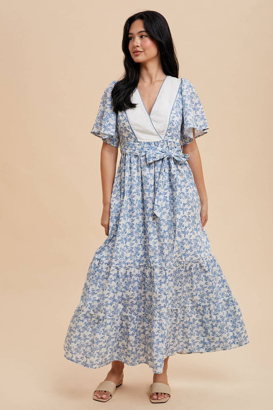 Chateau Garden Toile Maxi Dress