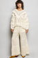 Eyelet Ruffle Knit Top