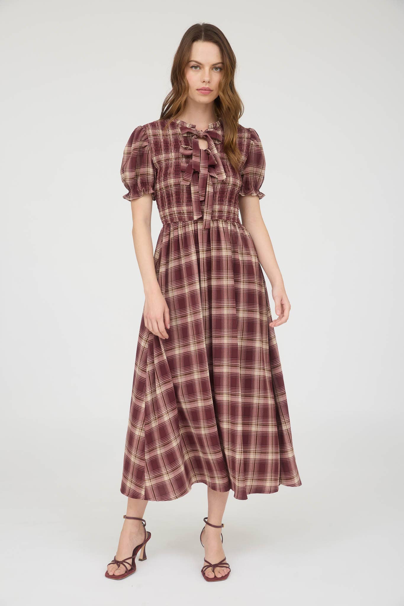Lila Plaid Dress