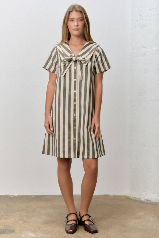 Sailor Button Up Dress