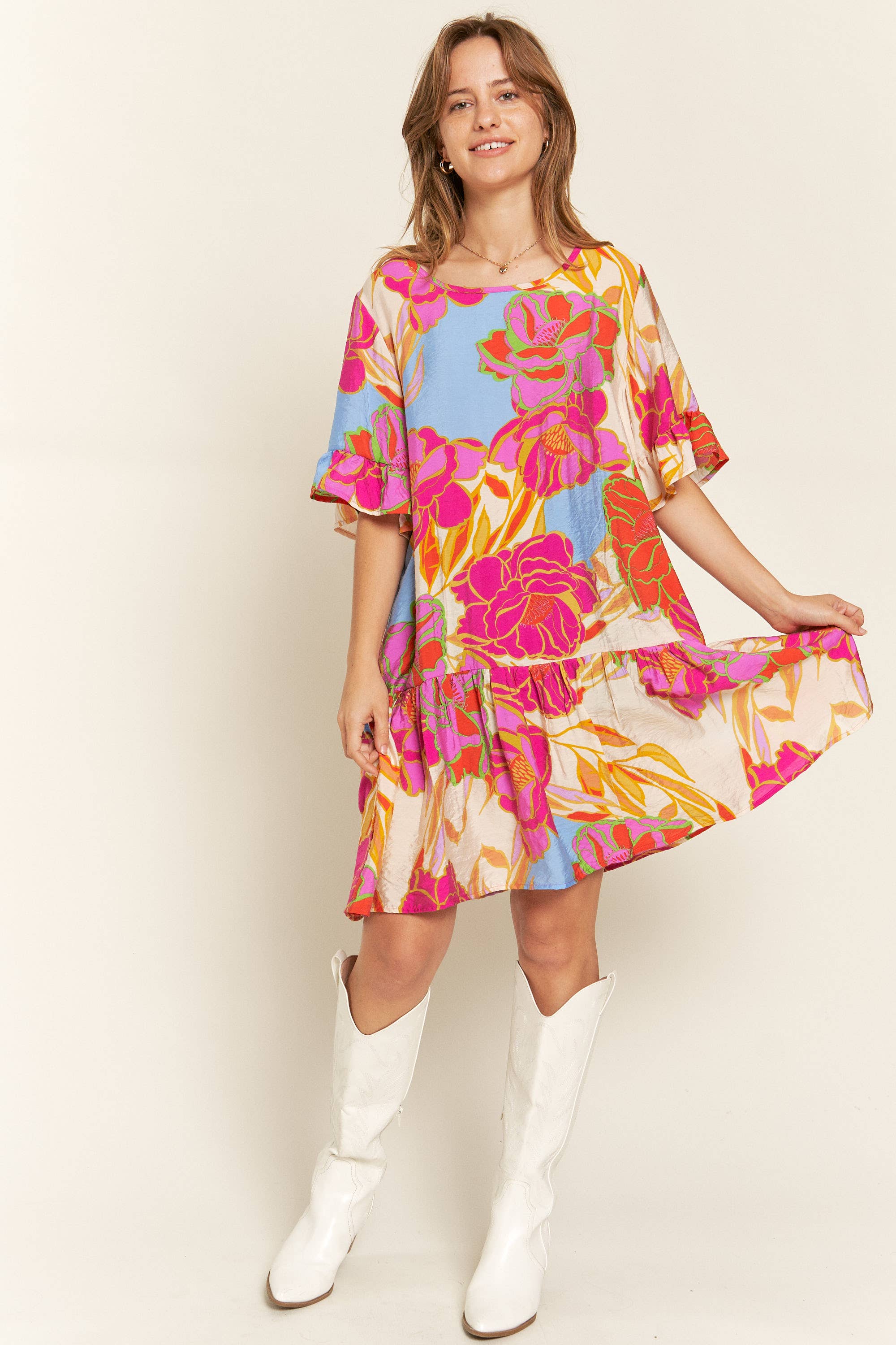 Wildflower Ruffled Babydoll Dress