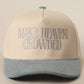 Make Heaven Crowded Embroidered Cap