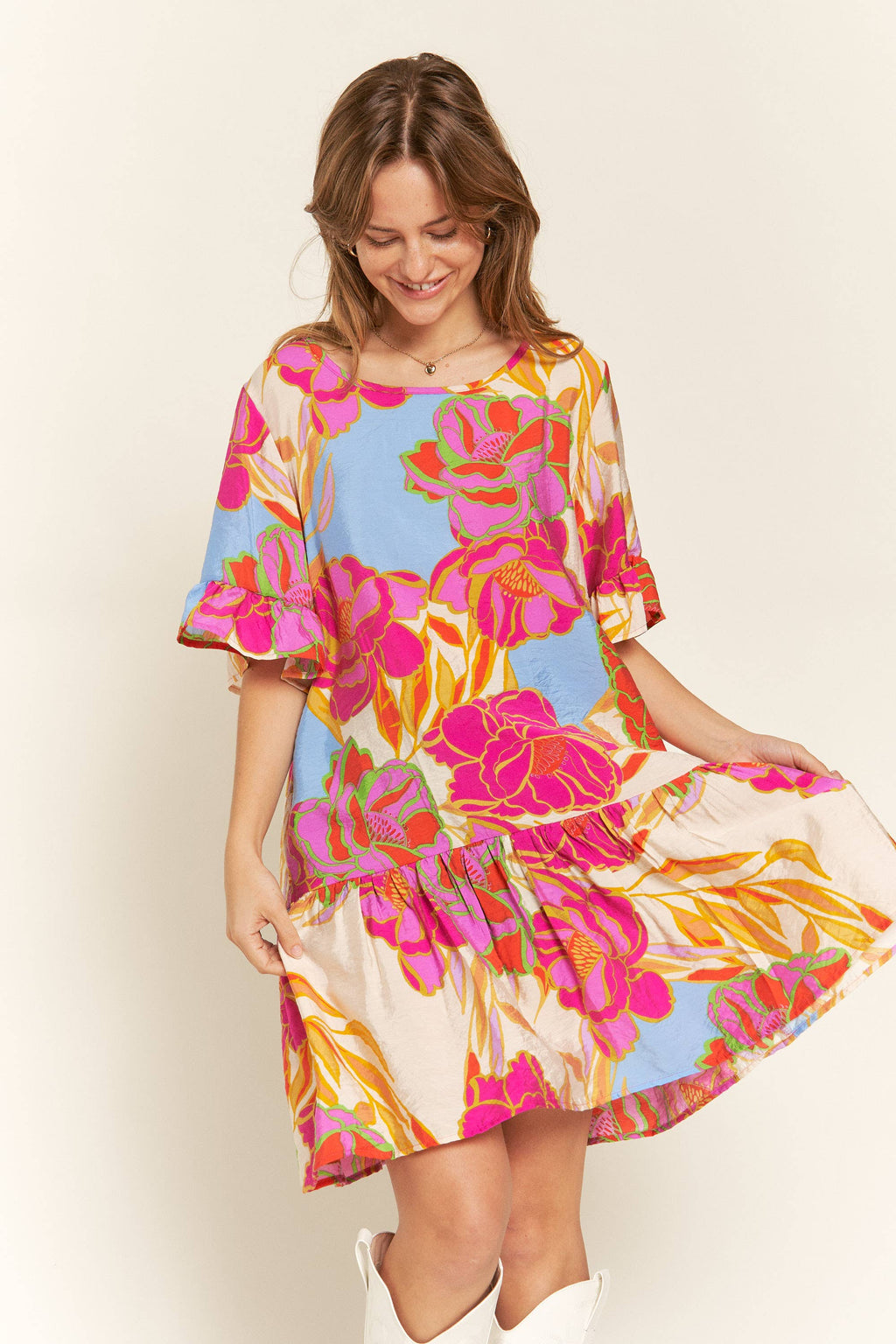 Wildflower Ruffled Babydoll Dress