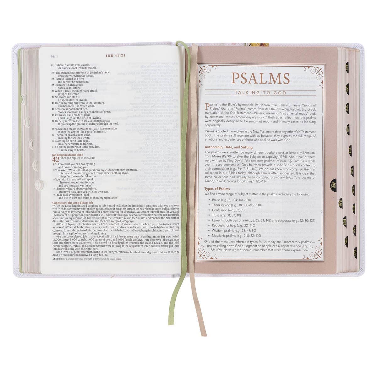 NLT Spiritual Growth Bible - Floral