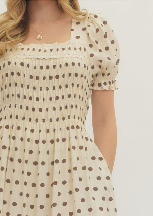 Daisy Polka Dot Dress