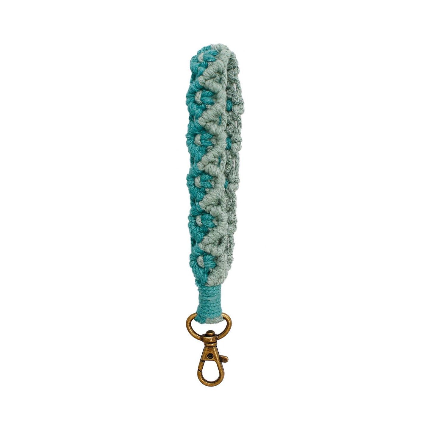 Macrame Two-Tone Braided Wristlet