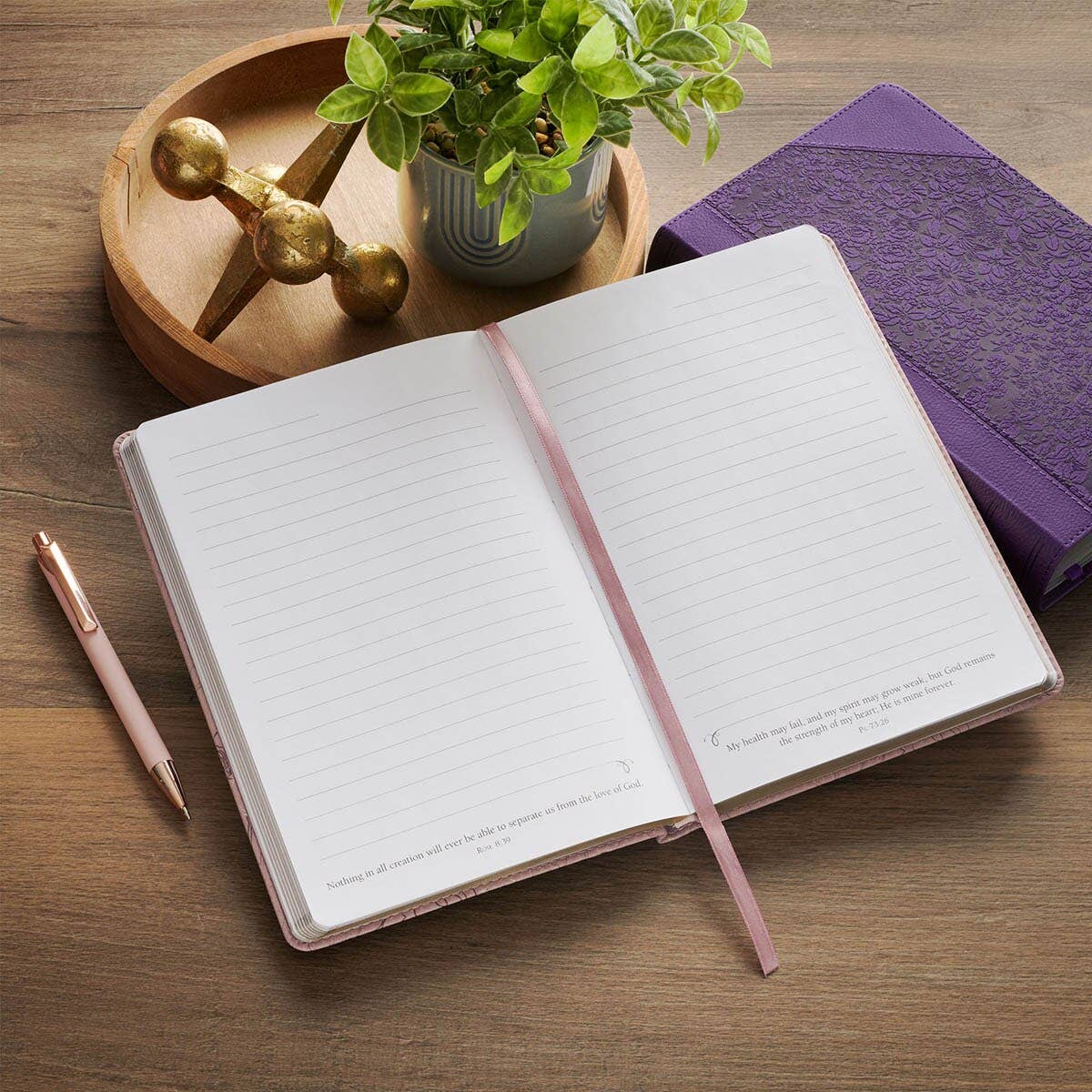 Proverbs 31:25 Faux Leather Journal