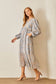 Charlie Lace Trim Long Sleeve Maxi Dress