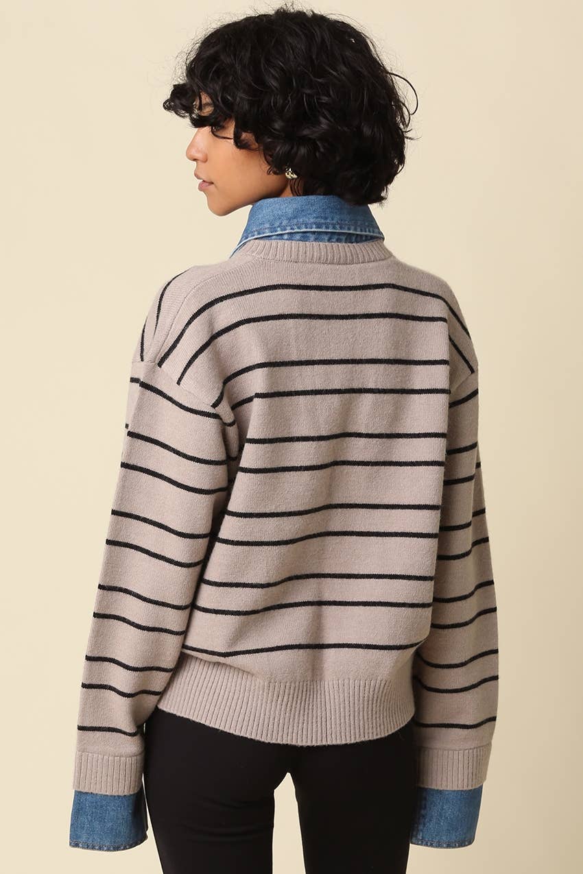 Hadley Striped Layered Sweater