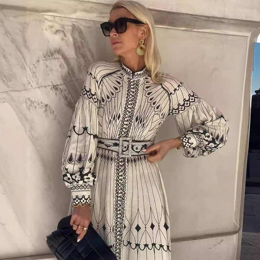 Harper Retro Lantern Dress