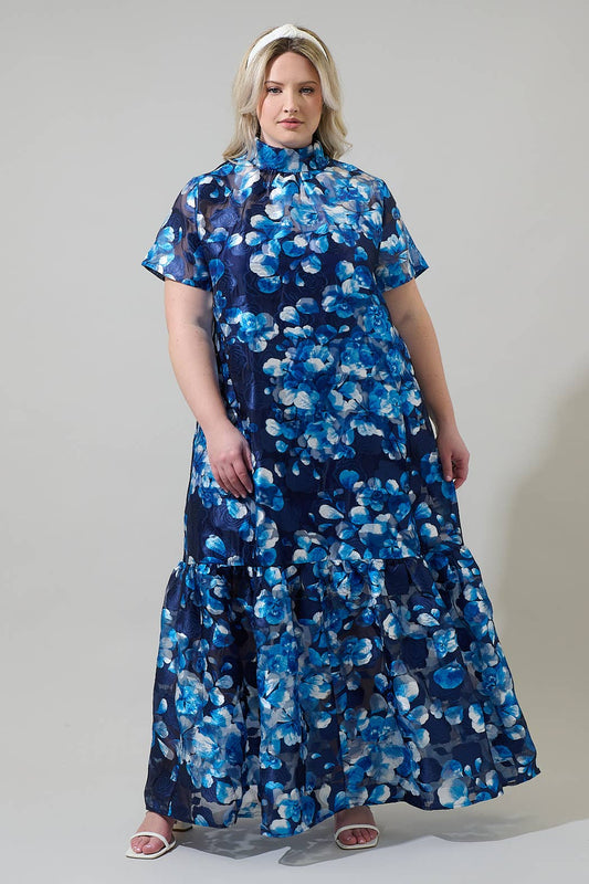 Abay Floral Organza Dress