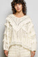 Eyelet Ruffle Knit Top