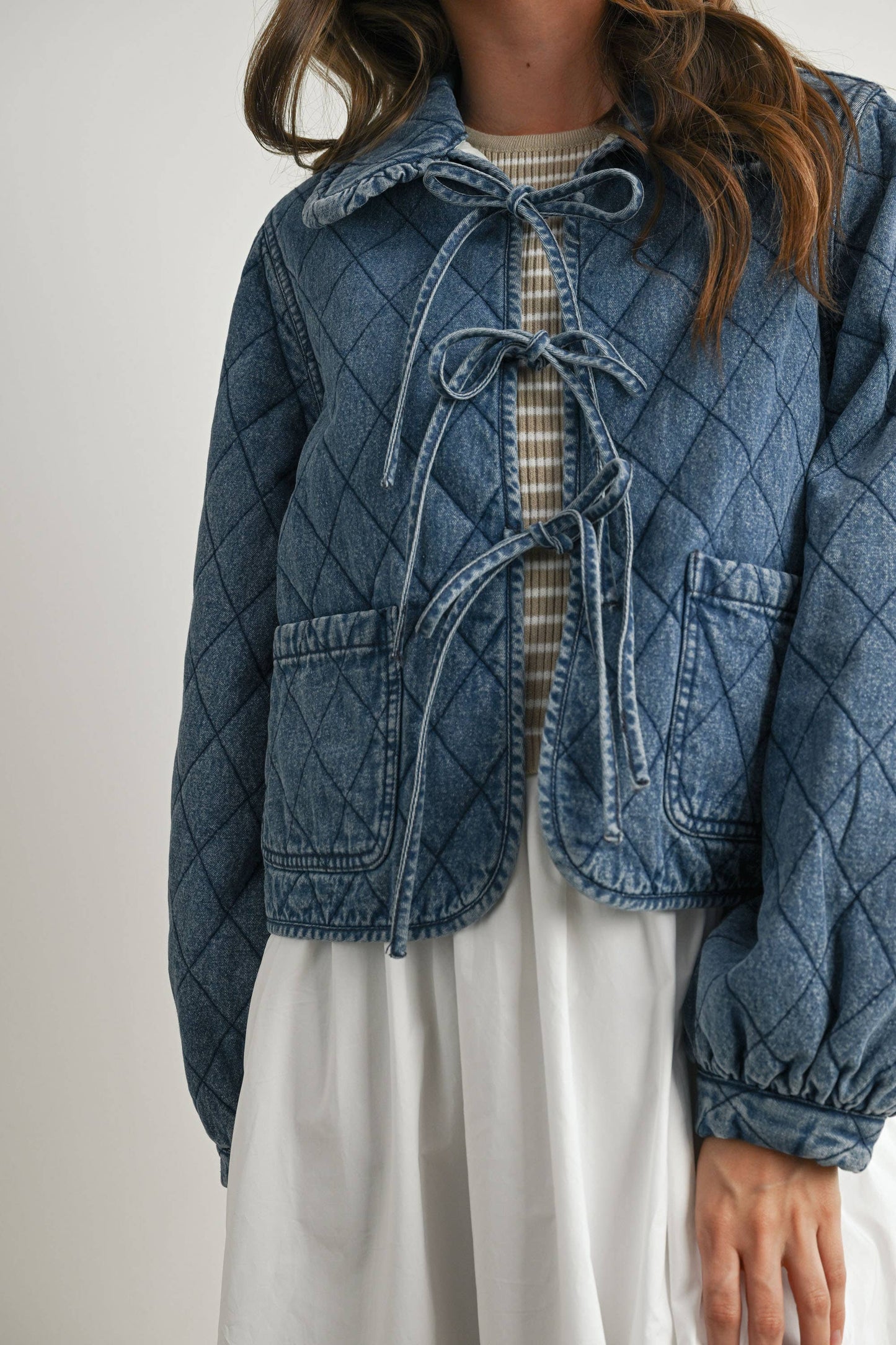 Quilted Bow Tie Jacket