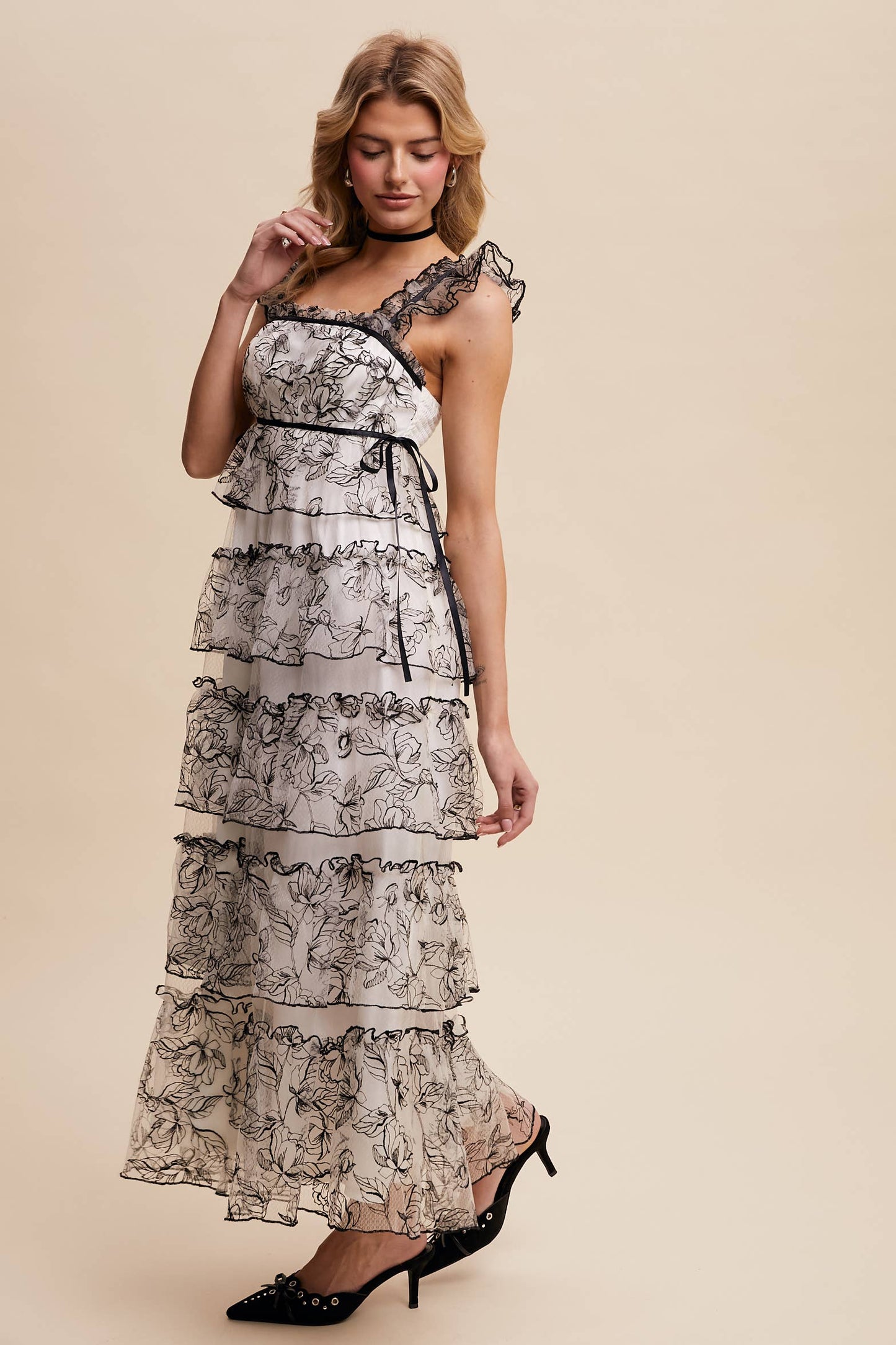 Delicate Lace Maxi Dress