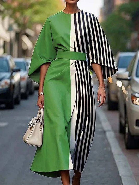 Stella Contrast Midi Dress