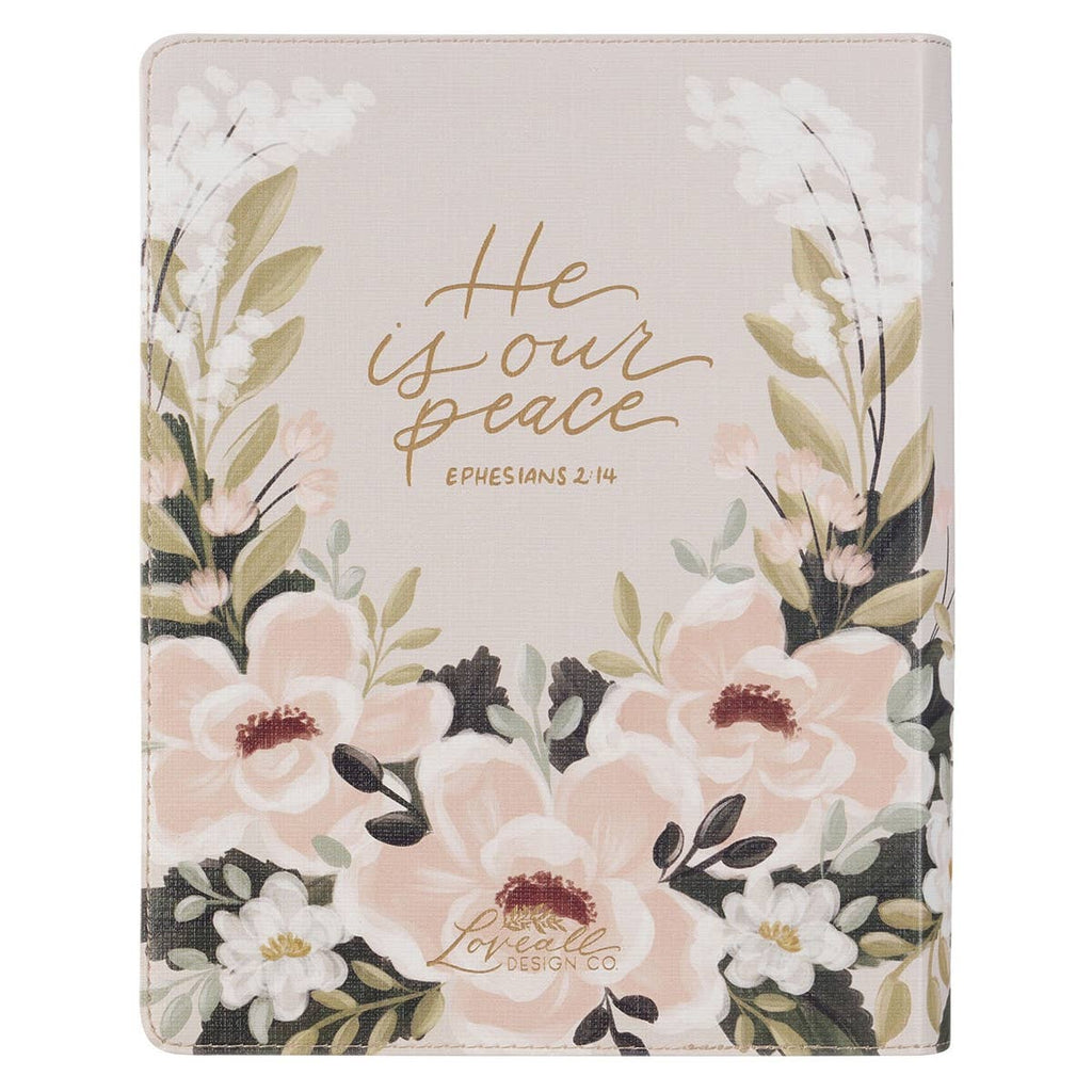 KJV Note-Taking Bible – Floral Ps 91:4